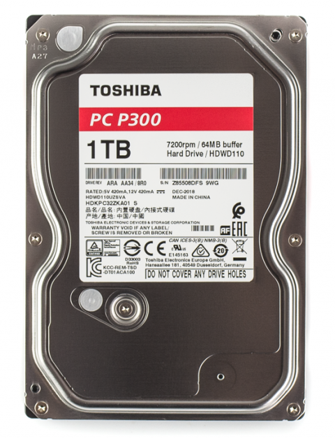 Toshiba P300 1TB 64MB 7200RPM 3.5"